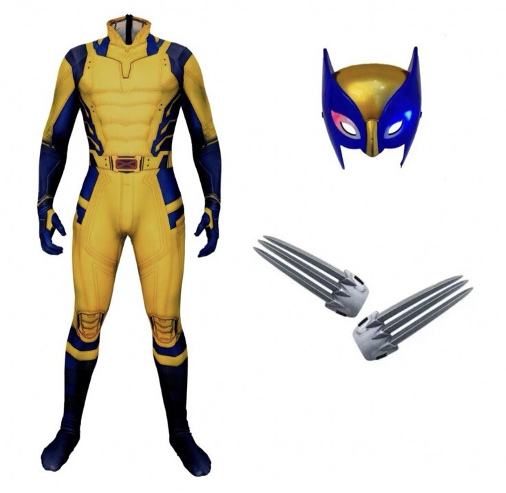 Halloween Costume for Boys Wolverine Kids Halloween Marvel Superhero Outfit 9/10