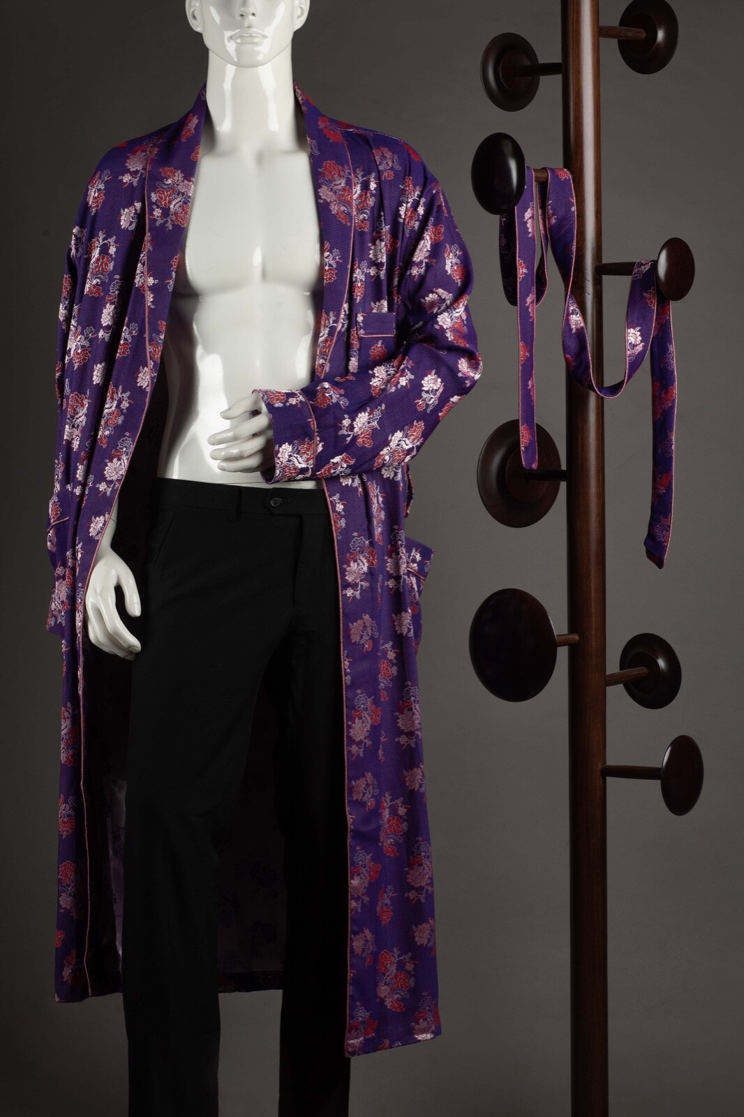 Old Fashion 1940s - Purple Silver Gown