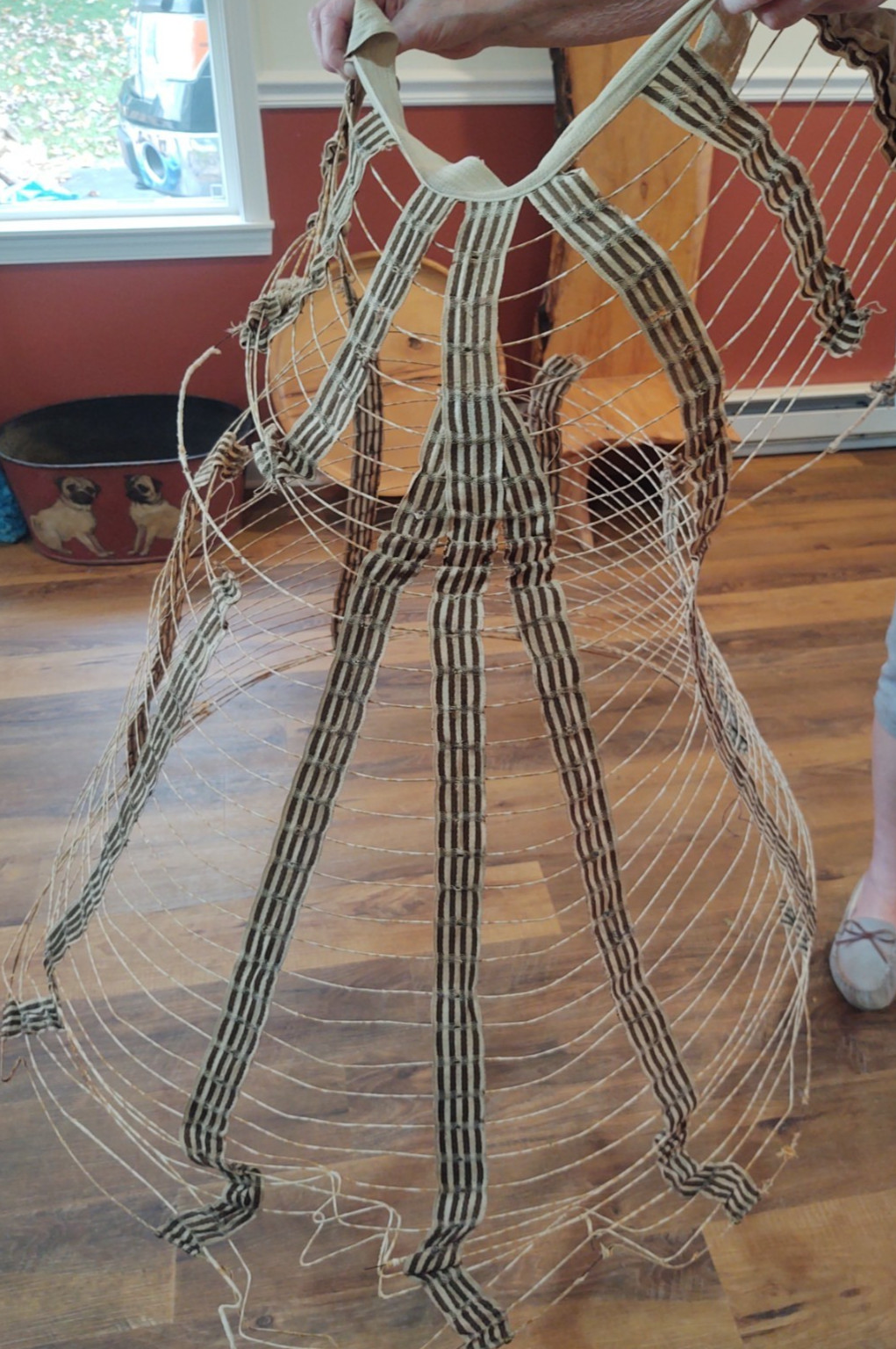Authentic Civil War Era Antique Wire HOOP CAGE SKIRT Crinoline RARE 1860s-1870s