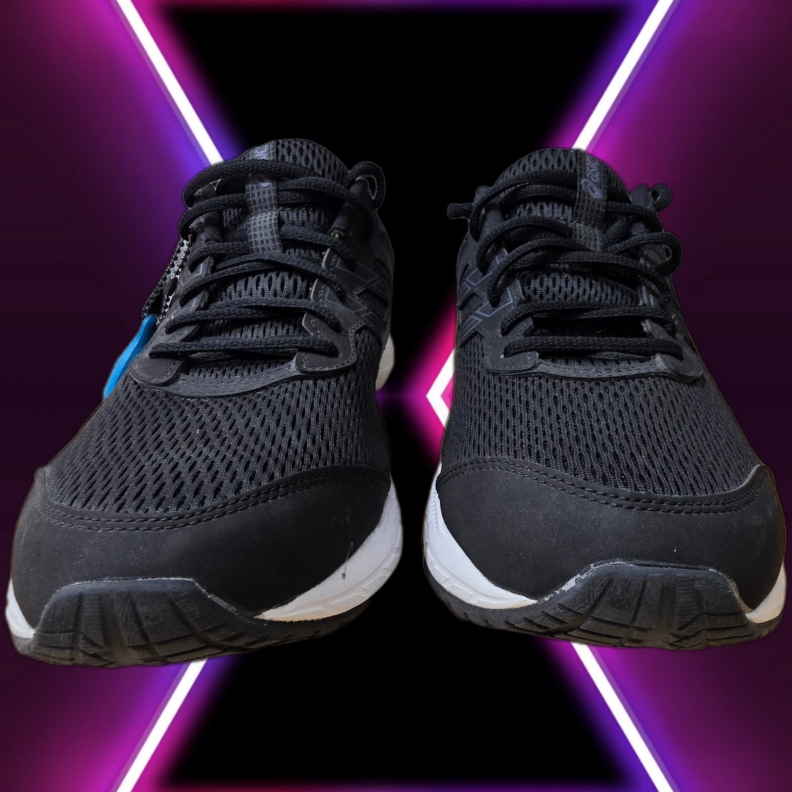 ASICS GEL-Contend Extra Wide Men\'s Black Low Top Athletic Sneakers Size - 9.5