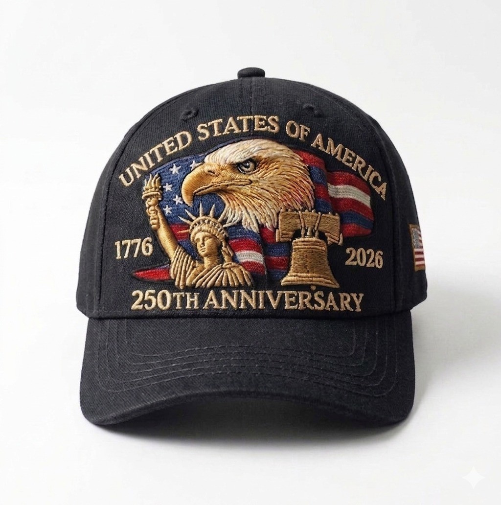 250th Anniversary USA Hat - Adjustable United States 250th Anniversary Hat