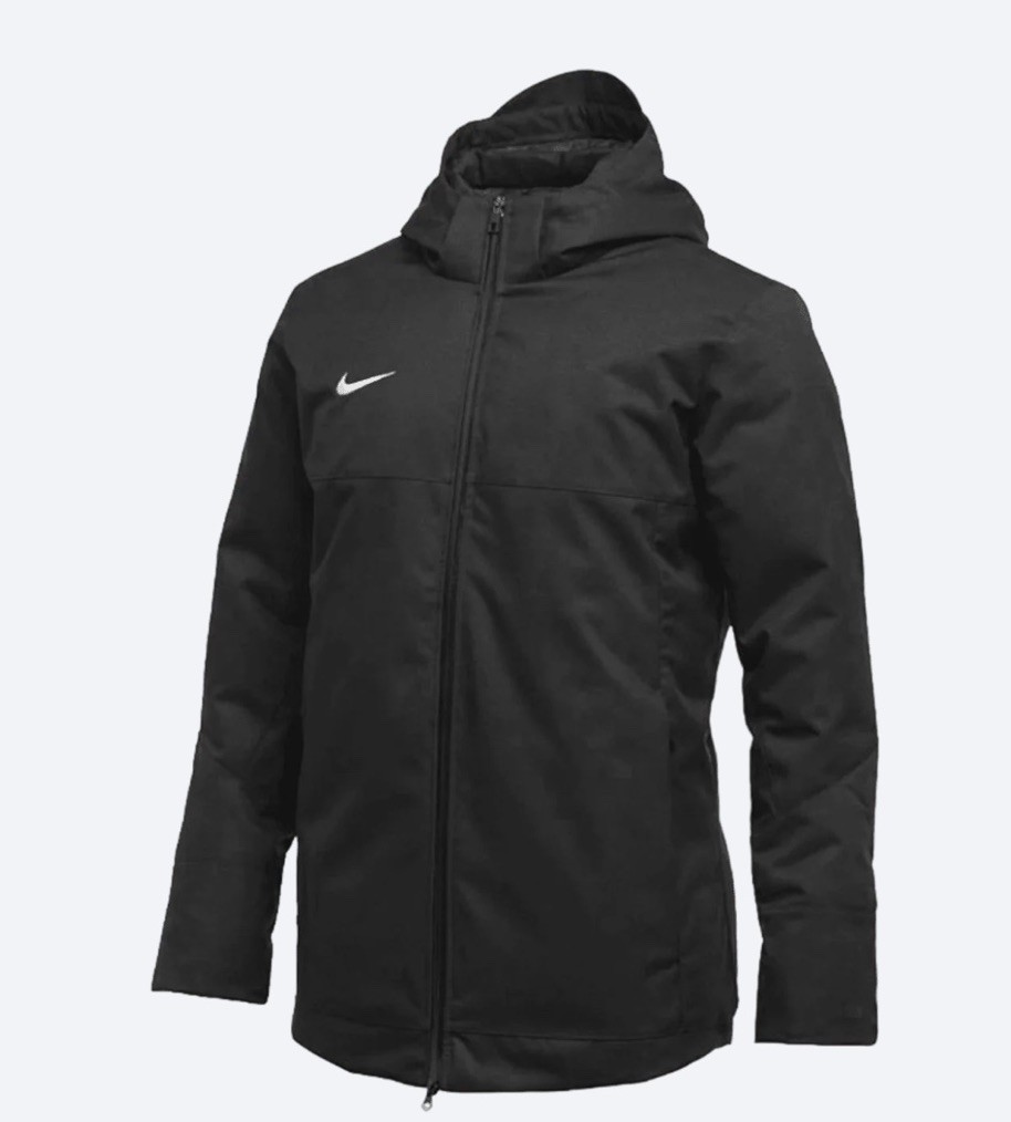 Nike 550 Down Mens Parka Winter Coat  Team Issue Black DJ6526-010 Select SZ