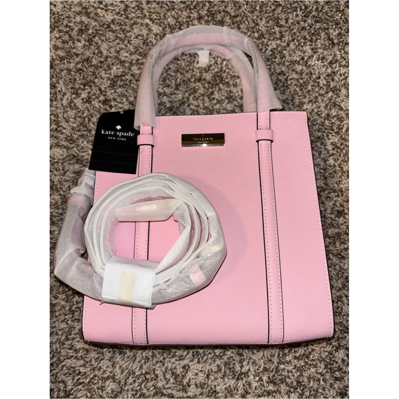 NWT Kate Spade Pink Structured Tote Bag
