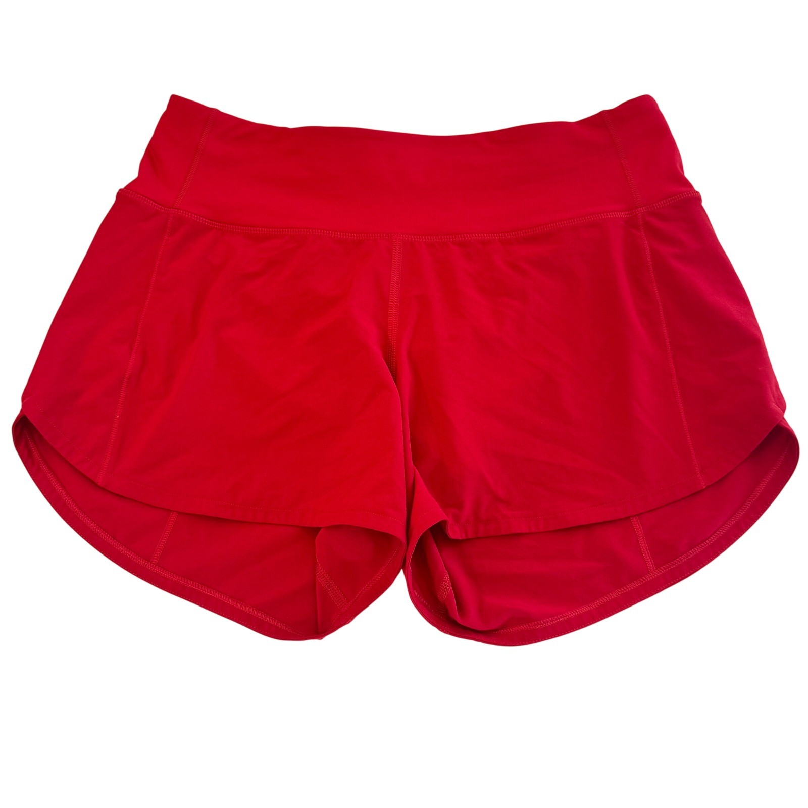 Lululemon Speed Up High Rise Lined Running Shorts Size 4 Red 4 Inch Athletic