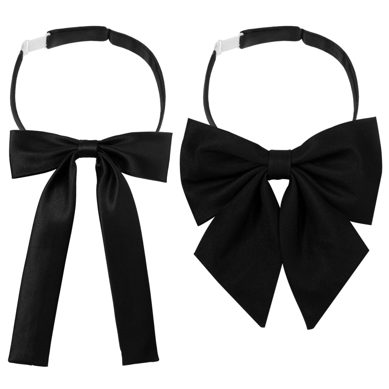 Tucnoeu Bow Tie for Women - 2Pcs Women\'s Bow Ties,Pre-tied Adjustable Bowties Ri