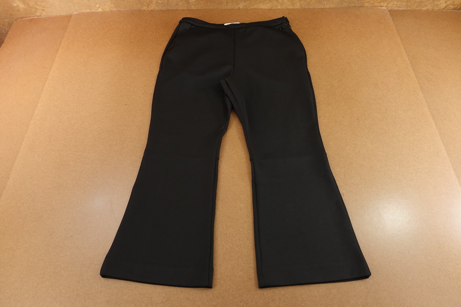 Proenza Schouler White Label Womens Size 10 Black Scuba Cropped Flare Pant NWT