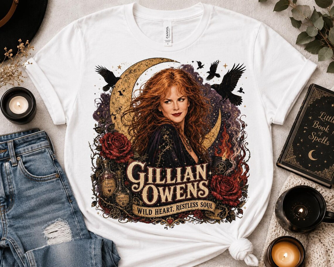 Gillian Owens Wild Heart Restless Soul Practical Magic Witchy Shirt