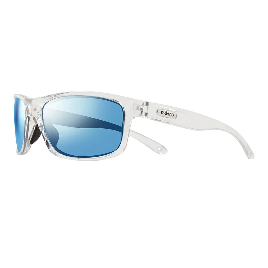 Revo Sunglasses HARNESS Crystal Clear Frame / Blue Water POLARIZED Lens RE4071