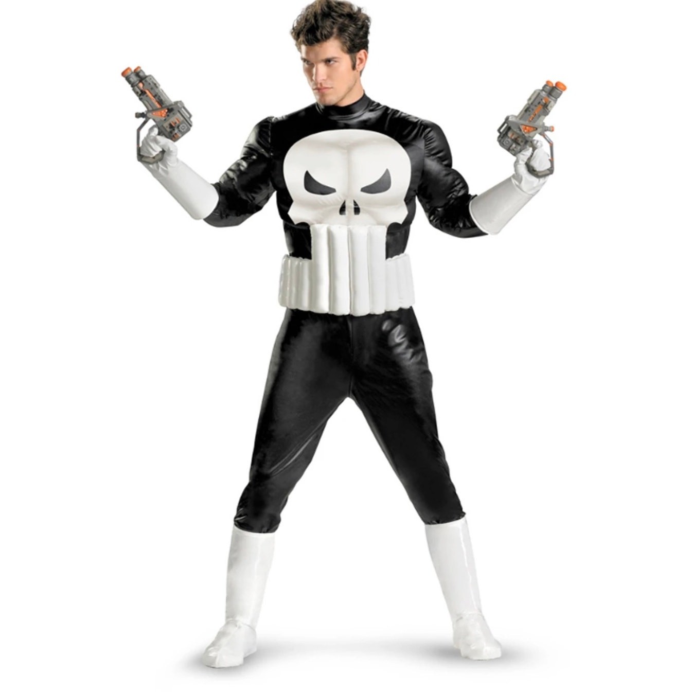 MARVEL THE PUNISHER SUPERHERO VILLAIN COSTUME - ADULT PLUS