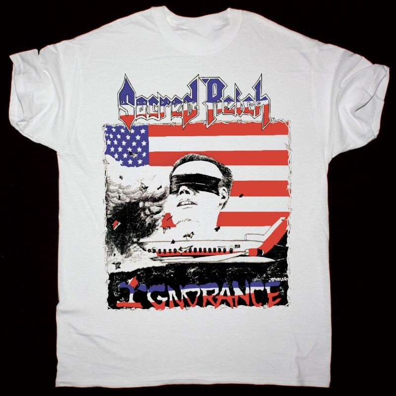 SACRED REICH IGNORANCE TOUR 1988 White Size S to 4XL Gift Shirt QQ1072
