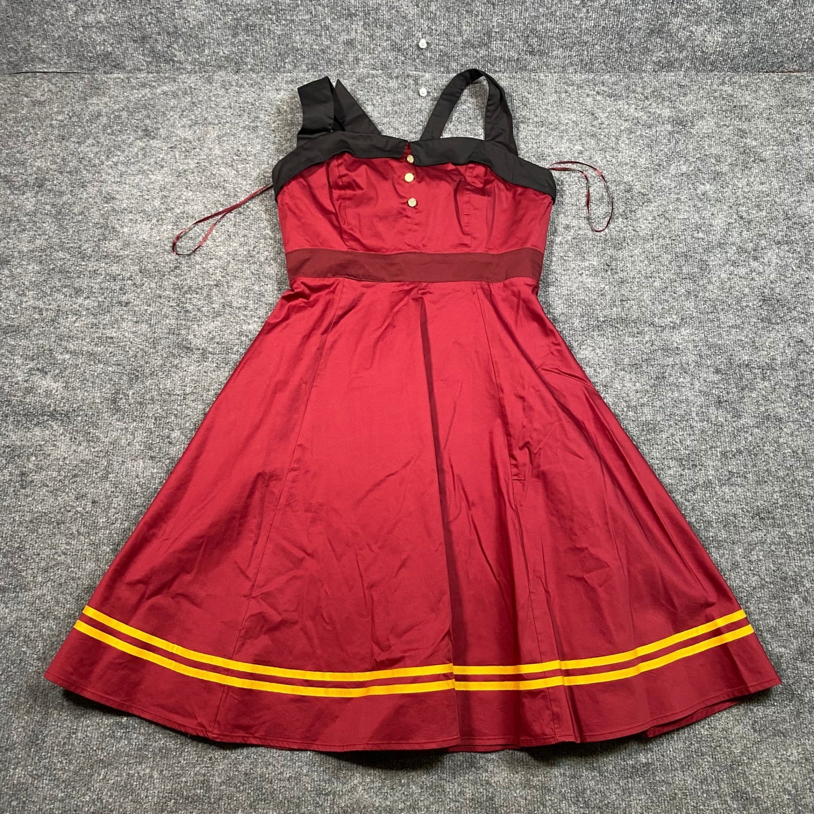Disney Parks Tower of Terror Bellhop Dress Burgundy HTH The Dress Shop Large