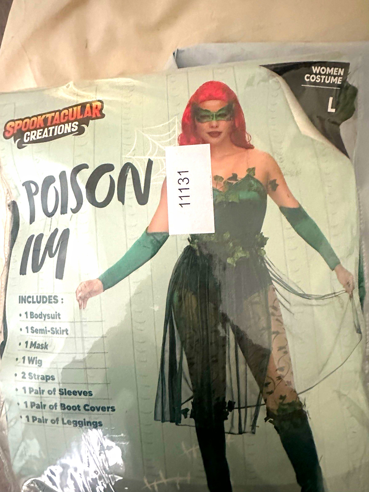 Spooktacular Creations Poison Ivy Women’s Costume L Green Polyester Stretch
