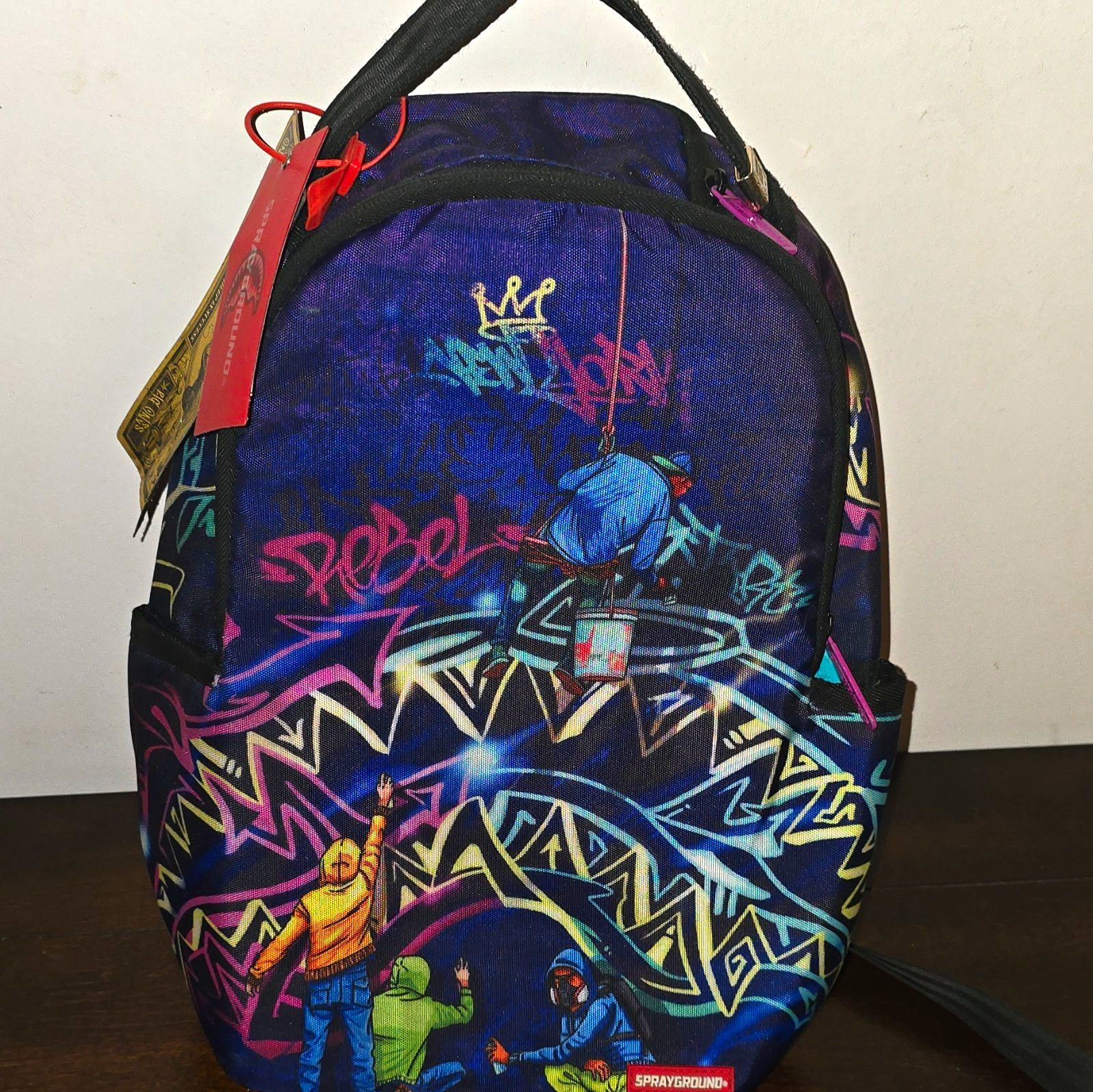 Sprayground Shark Mouth Graffiti Multicolor Backpack Limited Edition