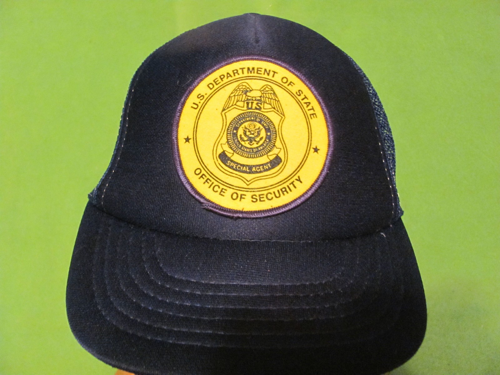 Vintage U.S DEPARTMENT OF STATE - OFFICE OF SECURITY Snapback Mesh/Foam Hat/Cap