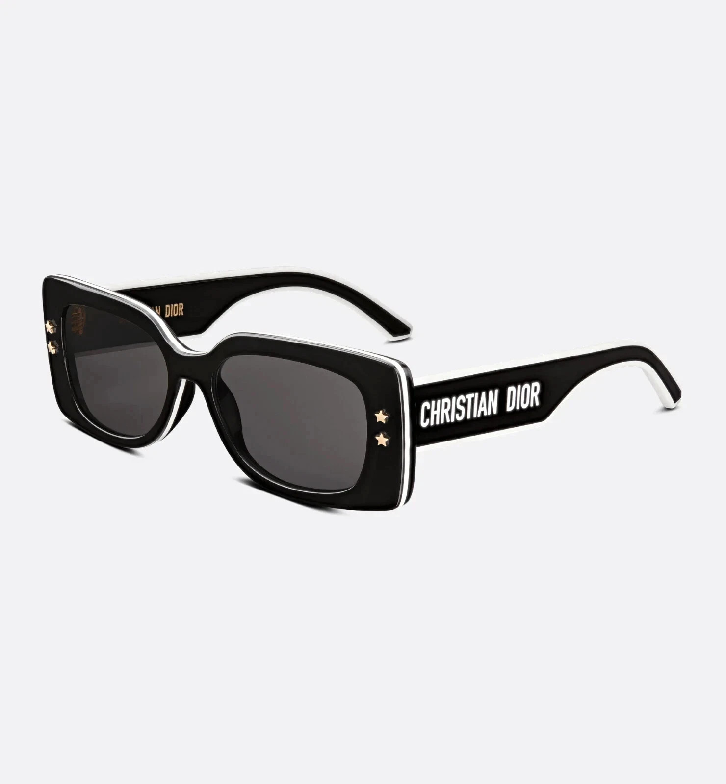 Christian Dior DiorPacific S1U Sunglasses Black Frame Gray Lens Square 53-17-145