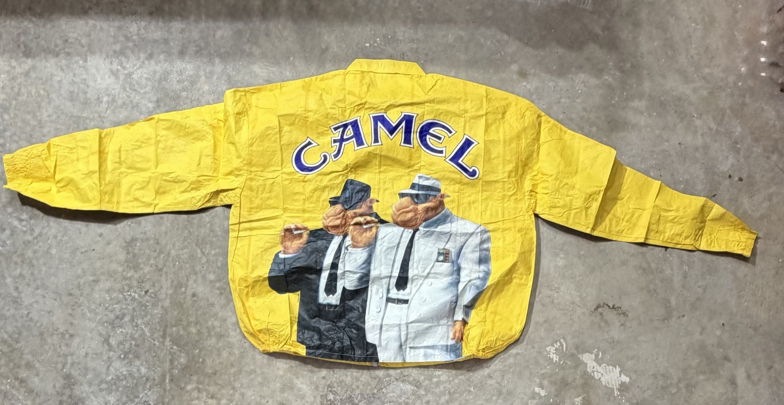 VTG 90s Camel Joe Tyvek Windbreaker Jacket XL Blues Brothers Graphic SEALED