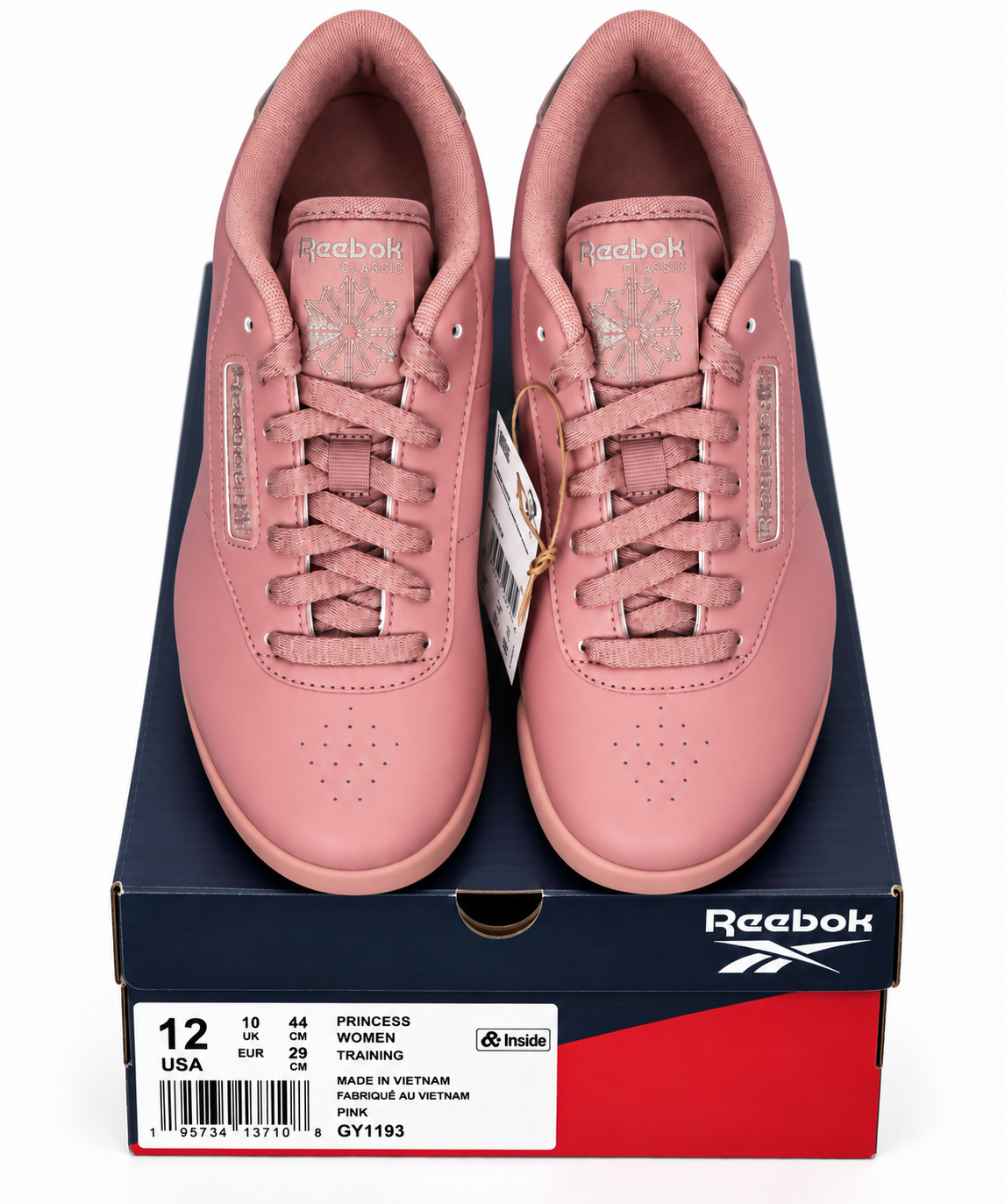 Reebok Princess Women’s Size 12 Pink Classic Training Sneakers GY1193