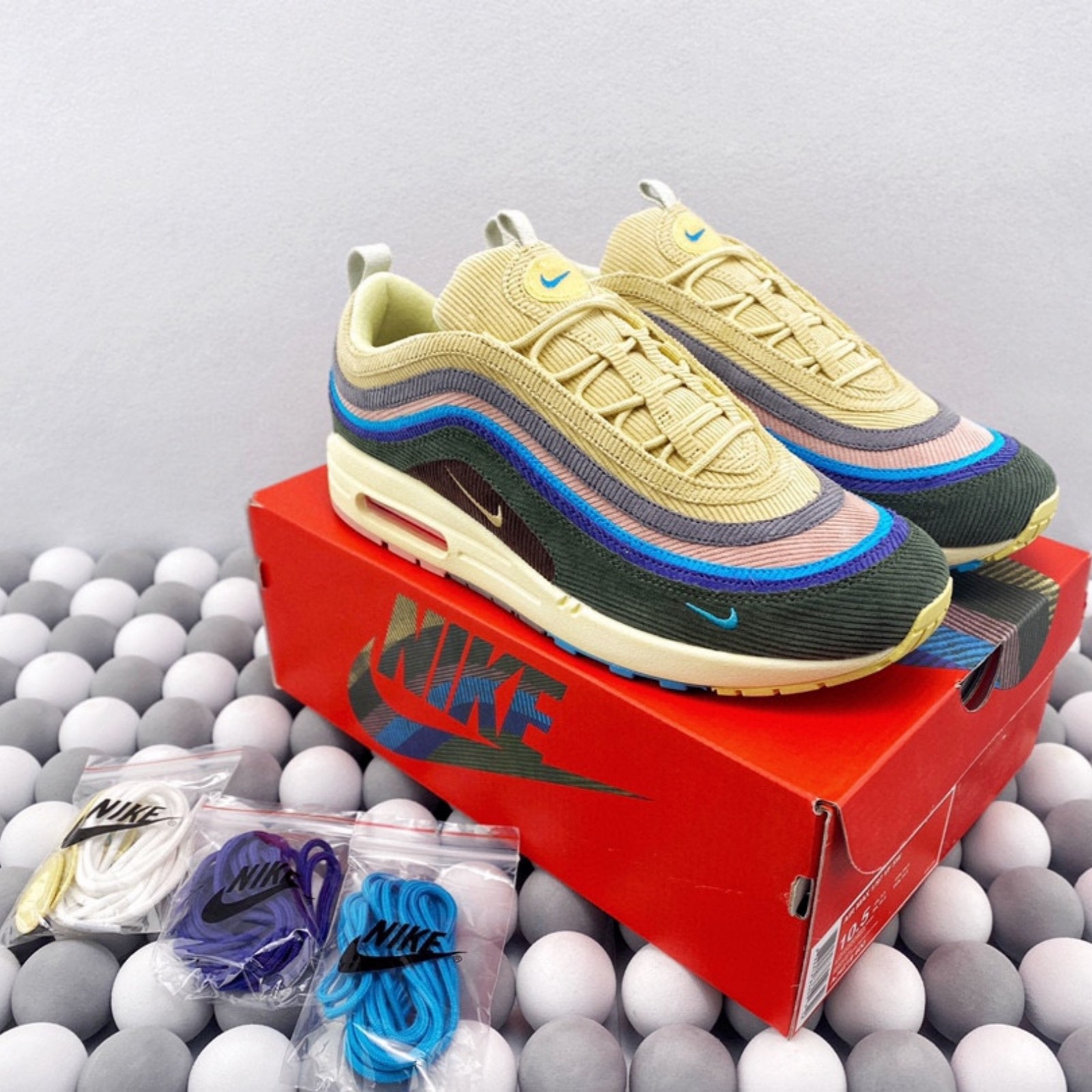 AJ4219-400 NK Air Max 1/97 Sean Wotherspoon Men\'s shoes Size 4-12