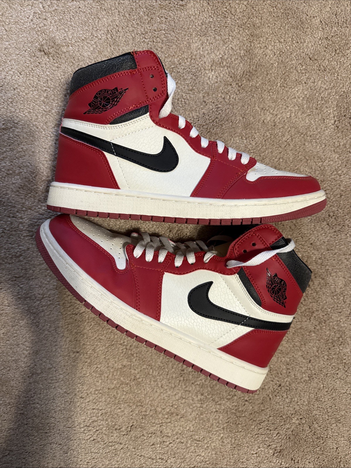 Jordan 1 Retro High OG Lost and Found, Original 1985 AJ1 Size 10 RED