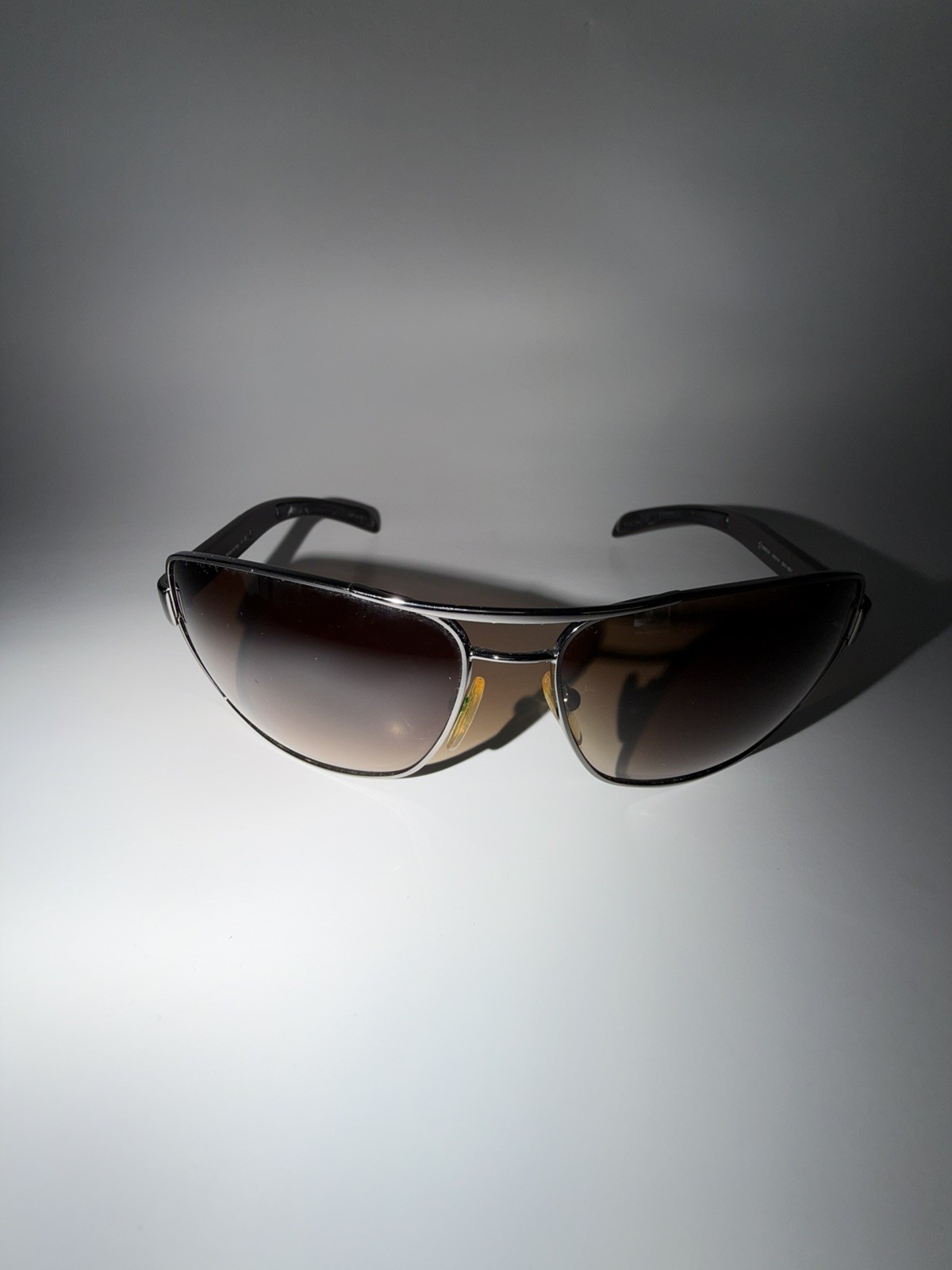 PRADA Gunmetal Aviator SPORT SPS 54I 65[]14 5AV-6S1 125 Authentic made in Italy