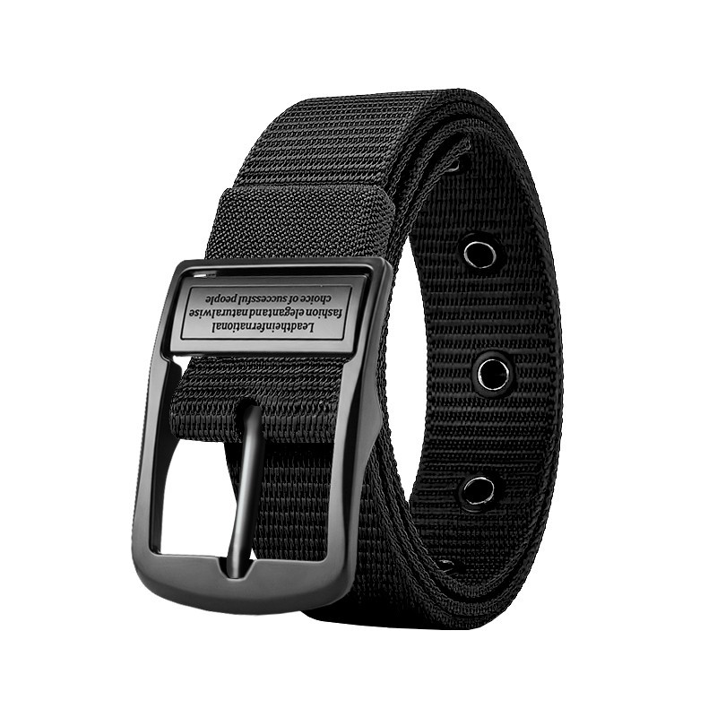 Men\'s premium needle buckle waist belt for casual trousers, jeans, cloth belt