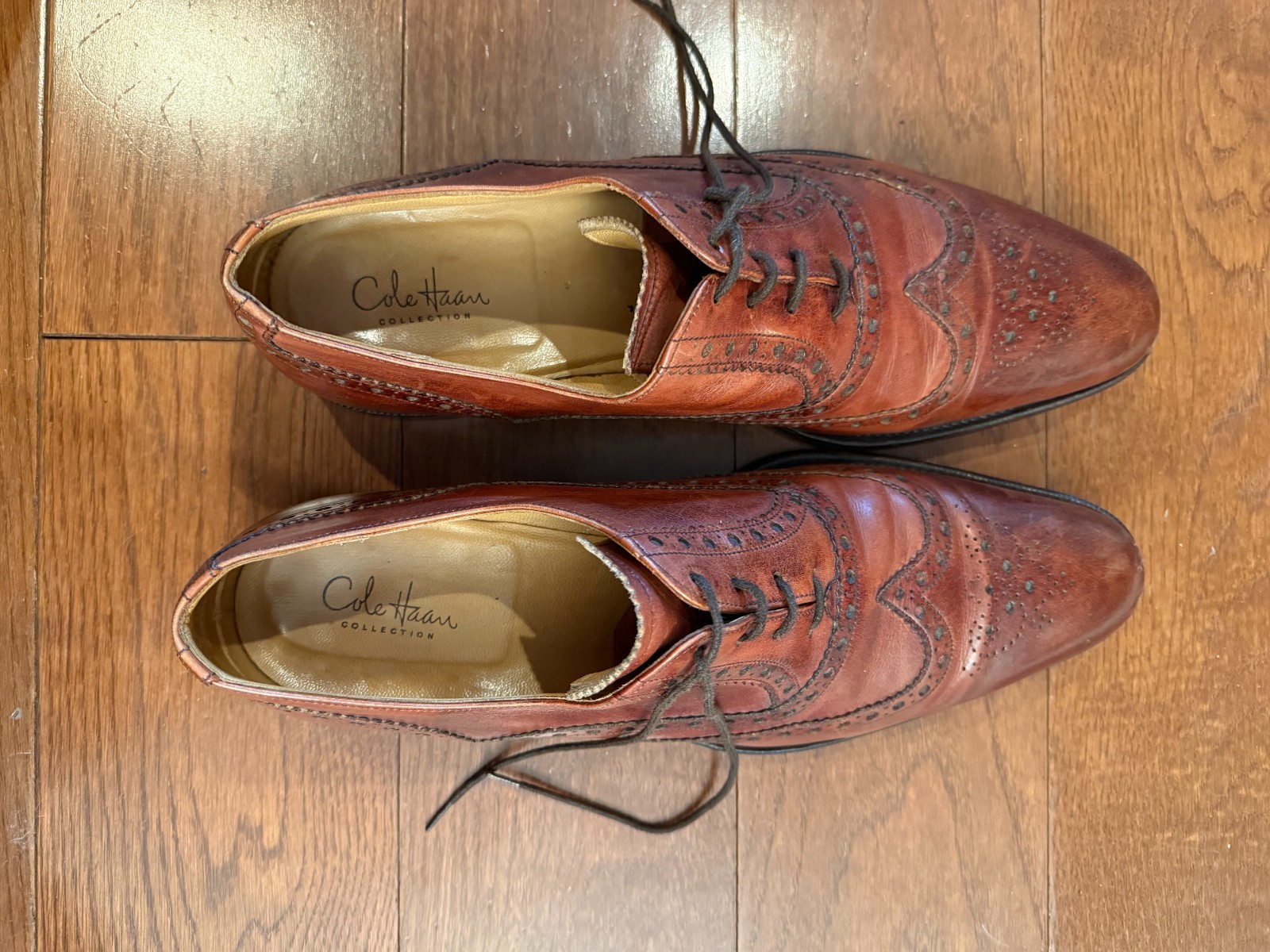 Lot of 2: Men\'s Cole Haan Collection Wing tipped Oxford Shoes Size 11.5