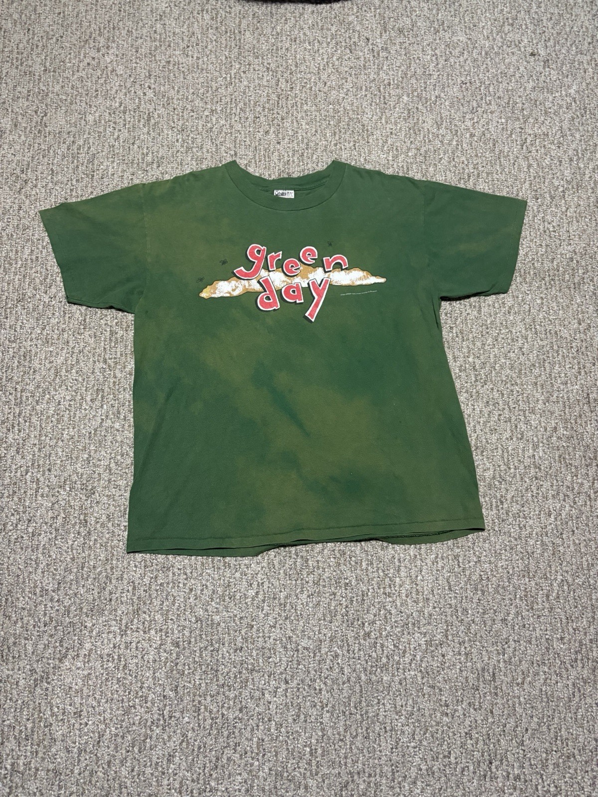 Vintage 1994 Green Day Dookie Faded Out Single Stitch Made In USA Shirt Size XL