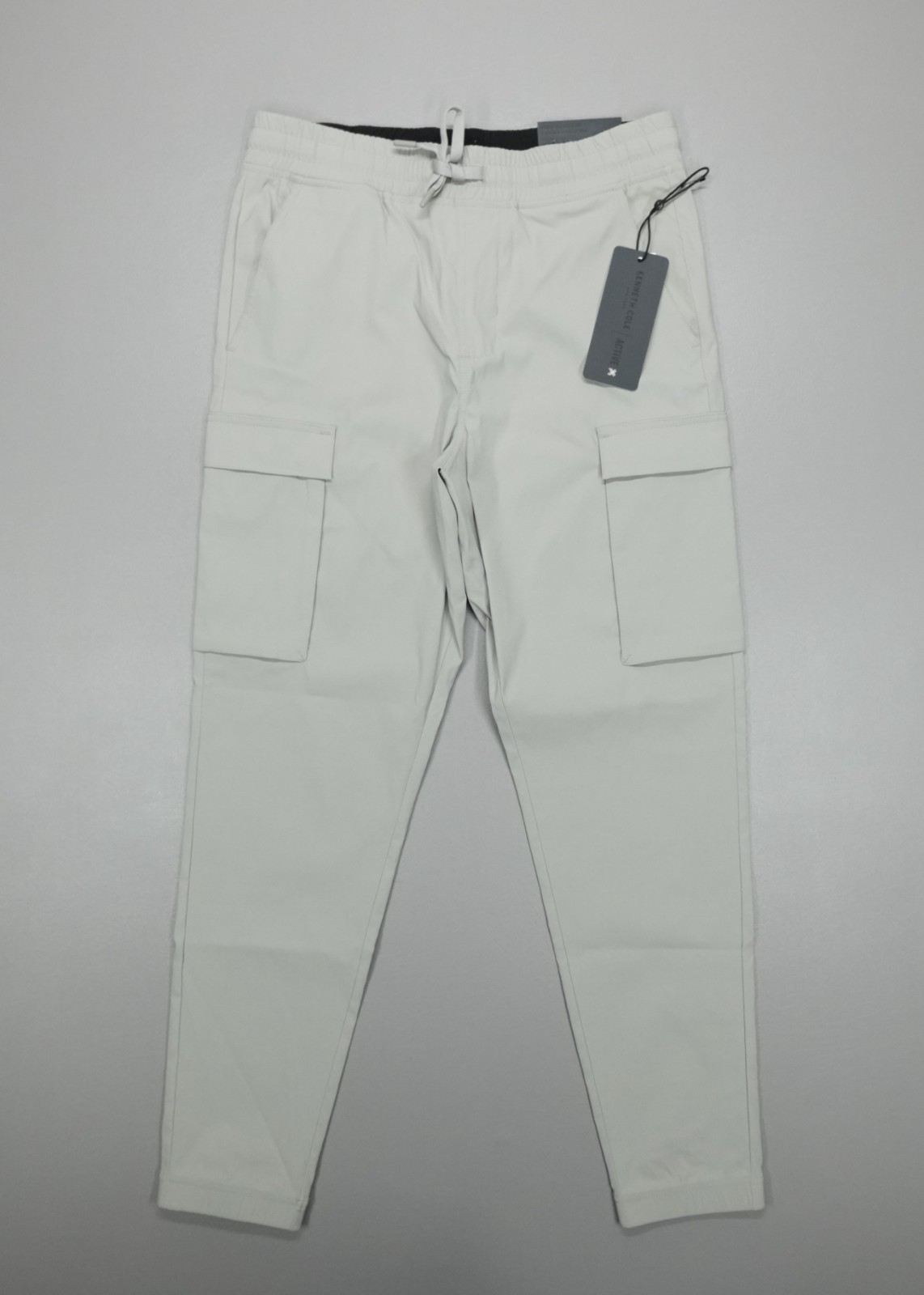 Kenneth Cole Performance Tech Jogger Cargo Tapered Woven Nylon London Fog