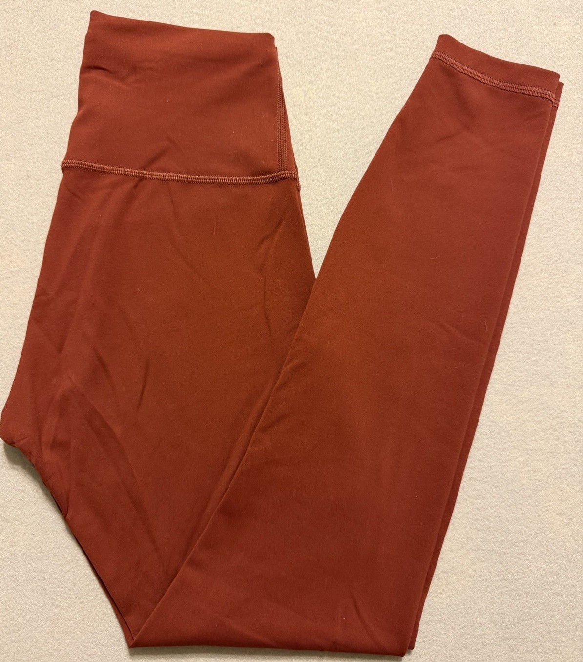 Lululemon Size 6 Leggings Maroon Red Wunder Train In HR Tight 26” LW5DJ0S