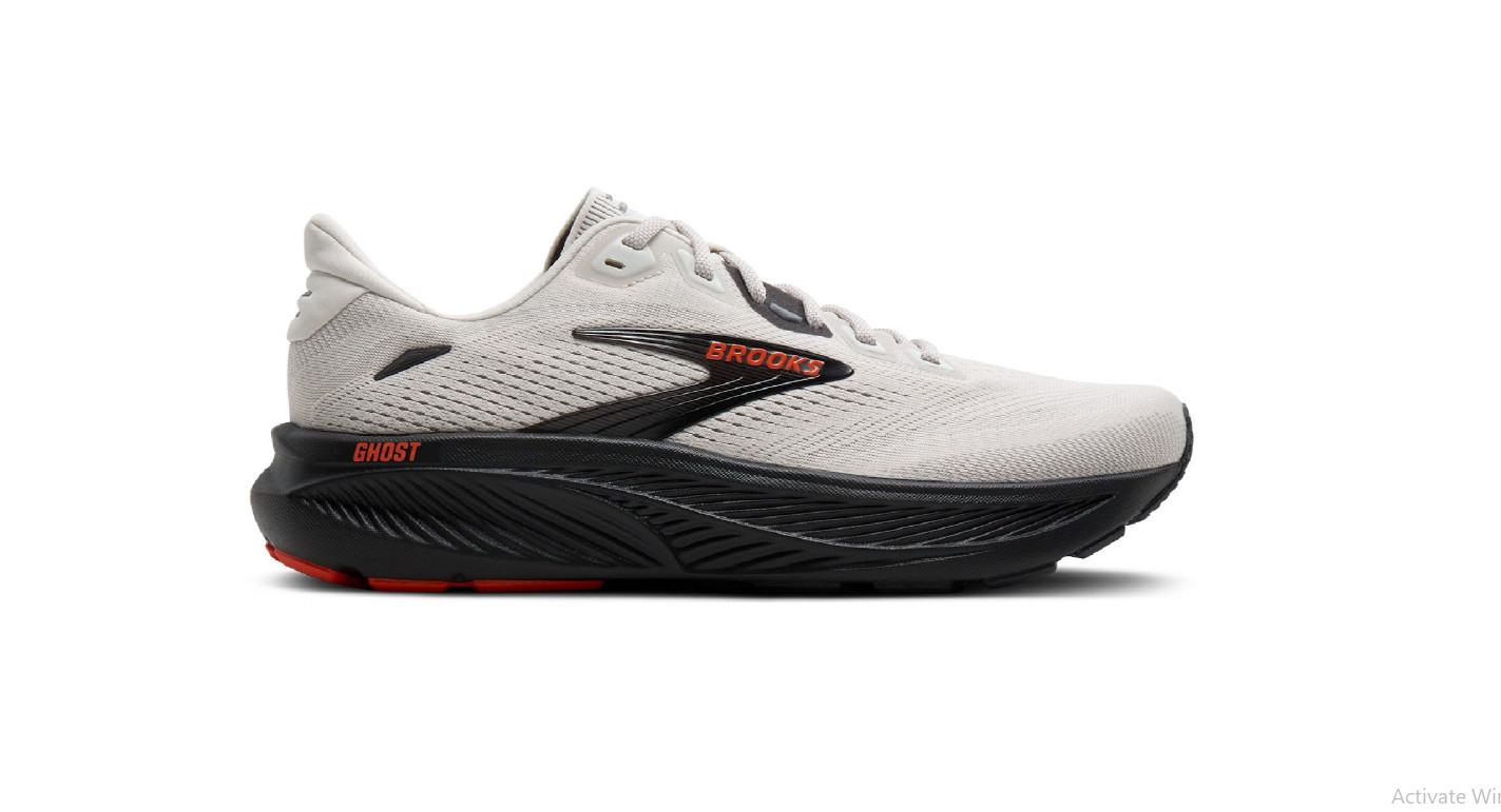 [ SALE ] Brooks Ghost 18 Road-Running Shoes - Men\'s - Coconut/Pearl/Tigerlily