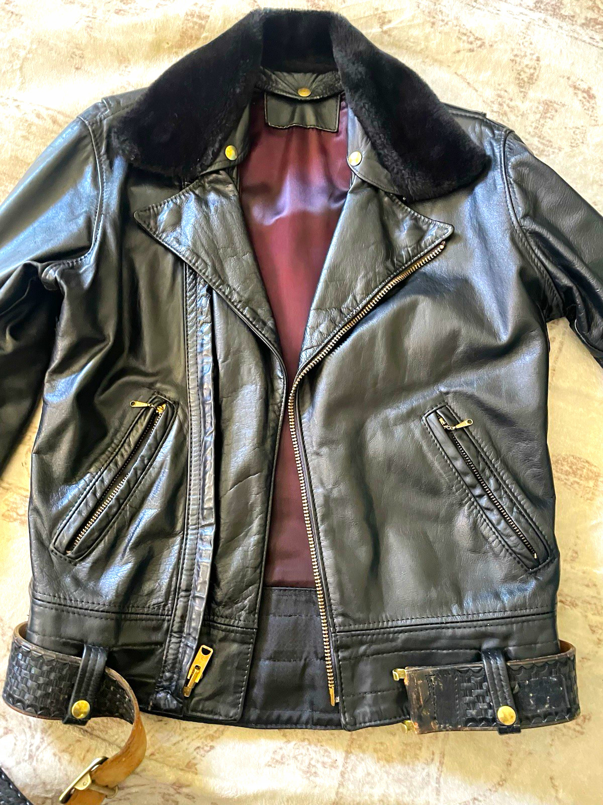 LANCER LEATHERS Custom Tailored Motorcycle Jacket Medium 40/42 Slim Vintage 70’s