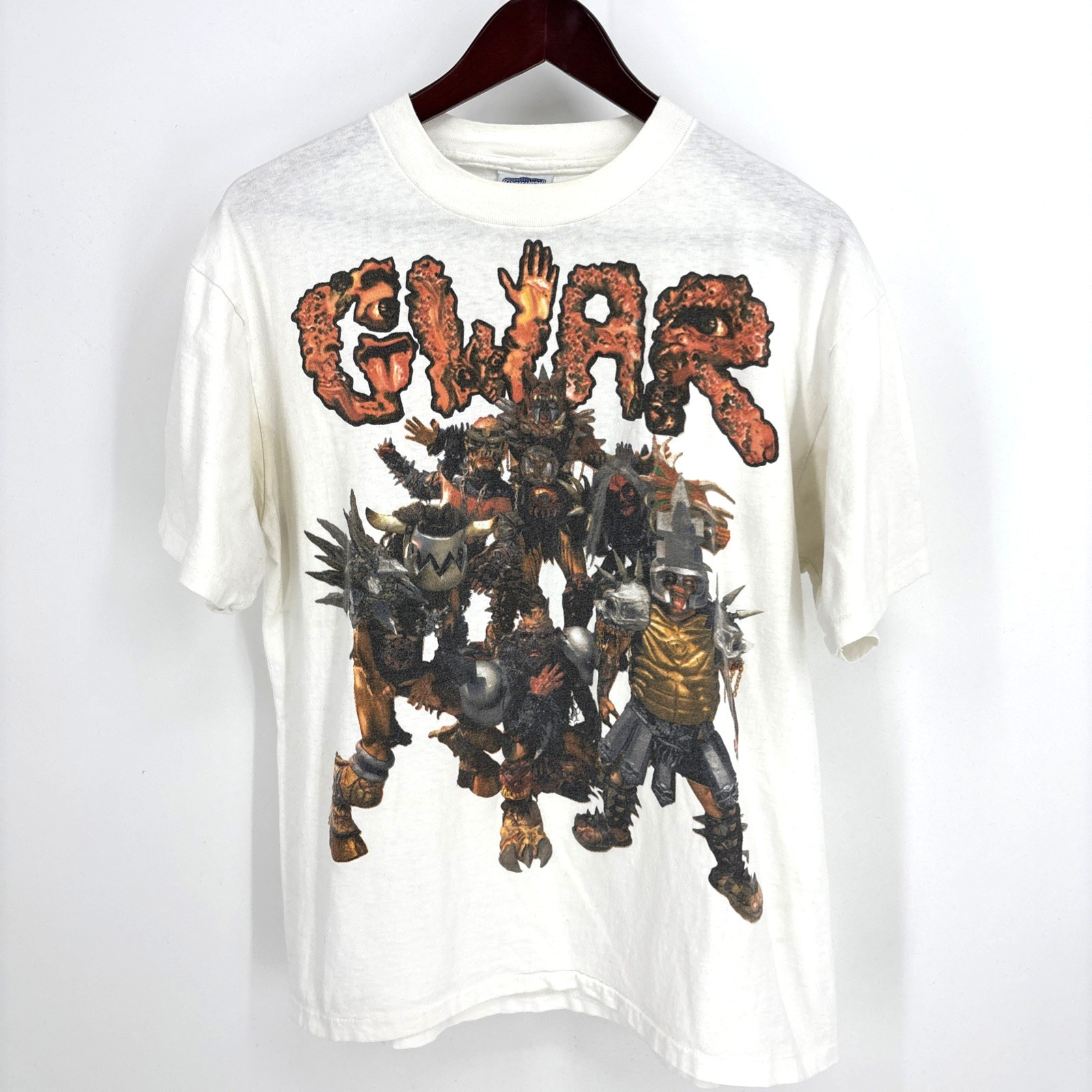 Vintage GWAR Rendezvous With Ragnarok White T-Shirt L Winterland 1995 Morgoth
