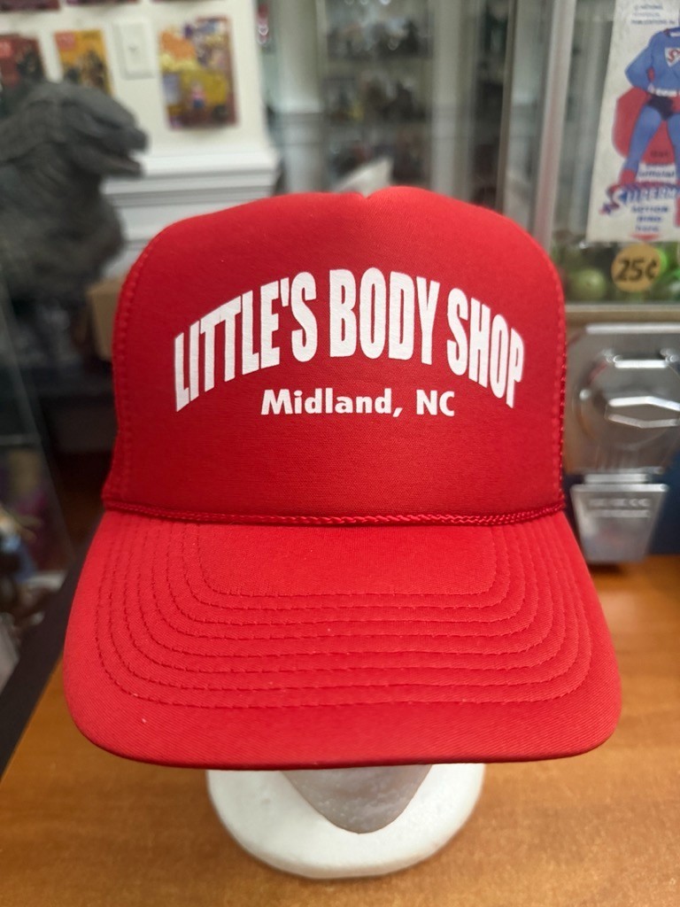 Little\'s Body Shop Midland NC Snapback Hat Gas station Americana Vintage