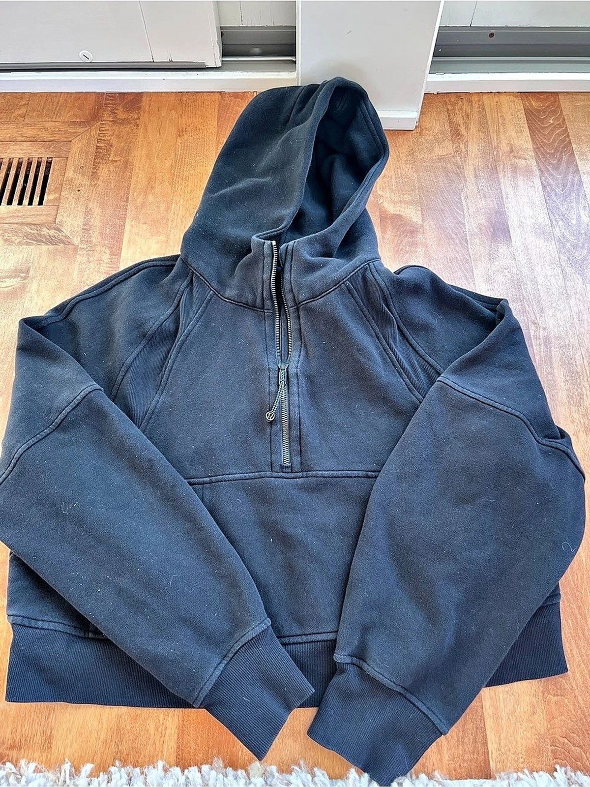 Lululemon Scuba Oversized Half-Zip Hoodie Black-medium/large