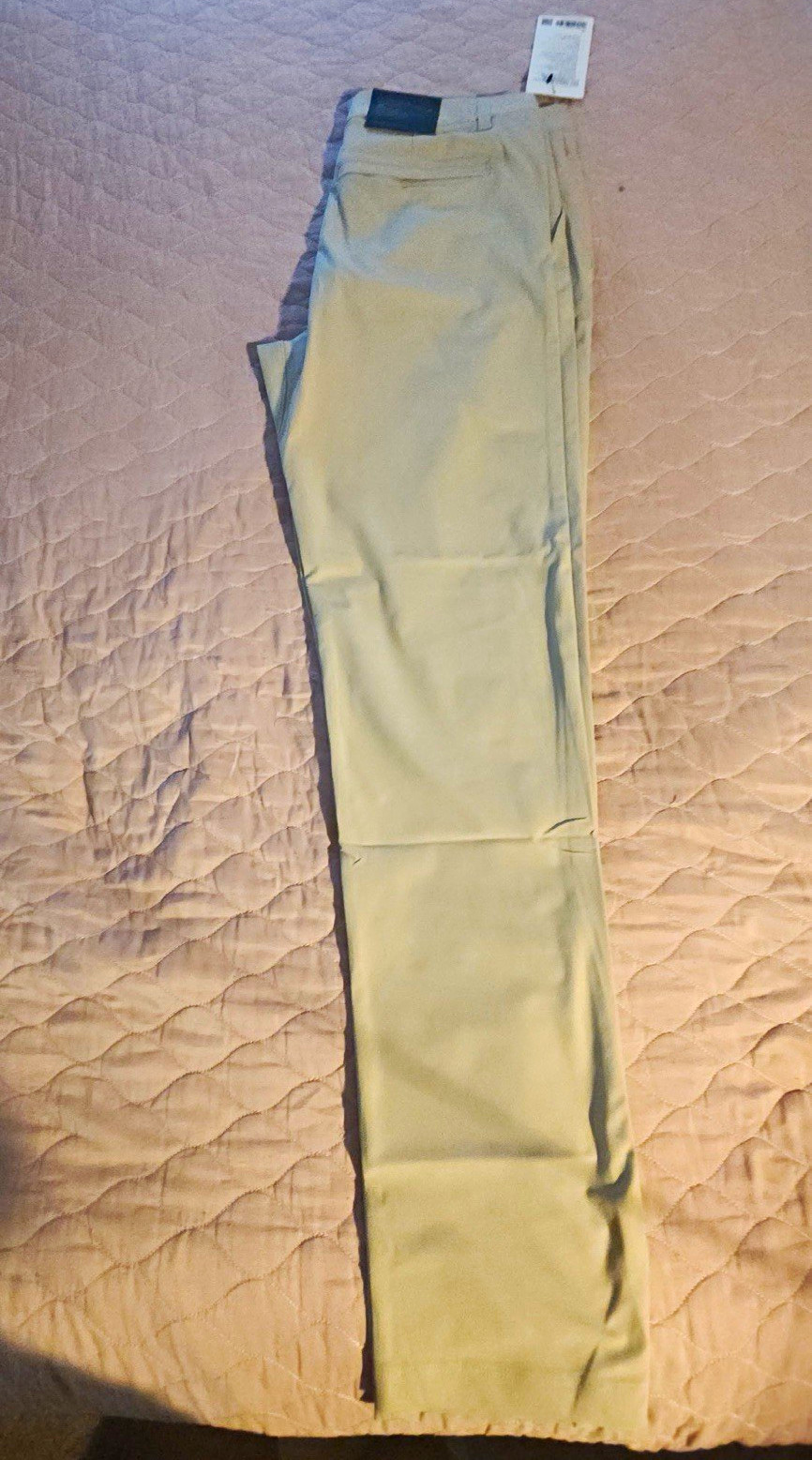 Lululemon ABC Trouser Classic Warpstreme Beige Flat Front Stretch 34 Tall