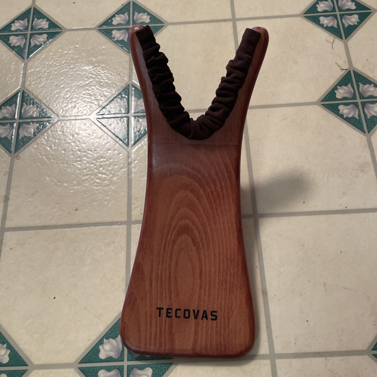 Tecovas Boot Jack Handcrafted Beechwood Mocha Suede Wood Removal Tool ships free