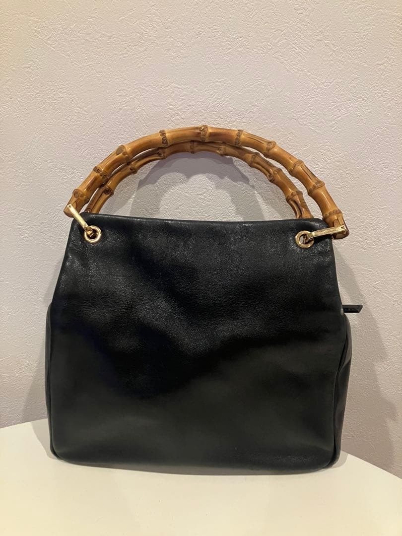GUCCI Bamboo Handbag Black Midnight Heritage a sophisticated vintage-inspired