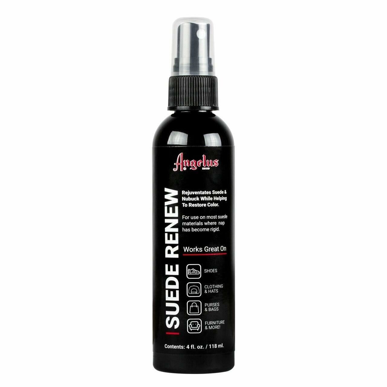 Angelus Suede Renew Pump Spray 4 oz - Nubuck & Suede Shoe Color Restorer