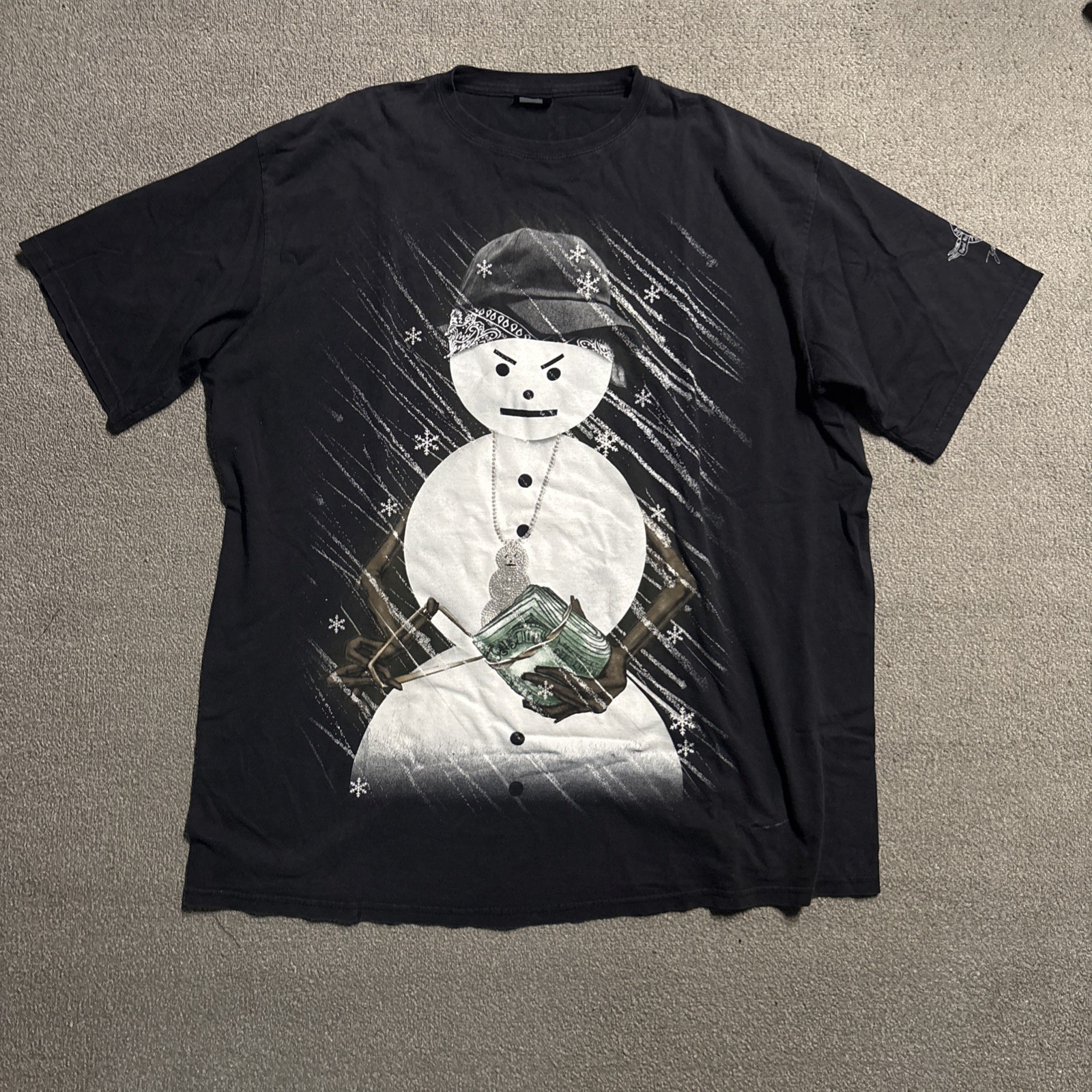 Vintage Rare Young Jeezy I Got That Snowman Y2K Rap Tee T Shirt Gray Size 2XL