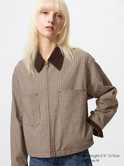 Uniqlo women's Zip-Up Short Jacket | Pattern