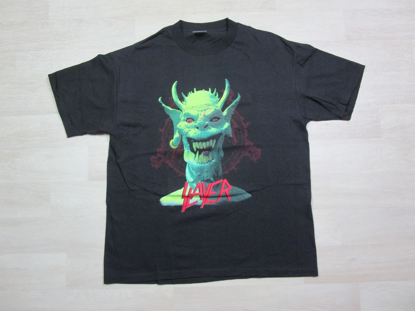 Slayer Vintage T Shirt (XL) 1990s Brockum Root of all Evil Heavy Metal Looks New