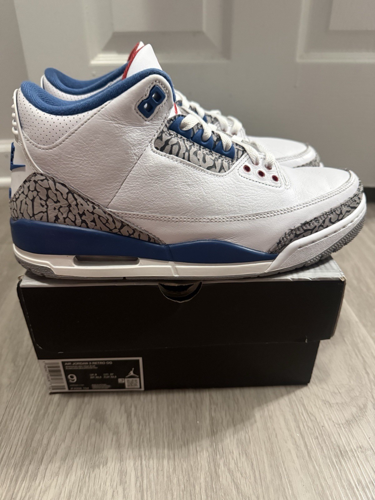 Nike Air Jordan 3 Retro True Blue 2026 Left Shoe 9.5 Right Shoe 9