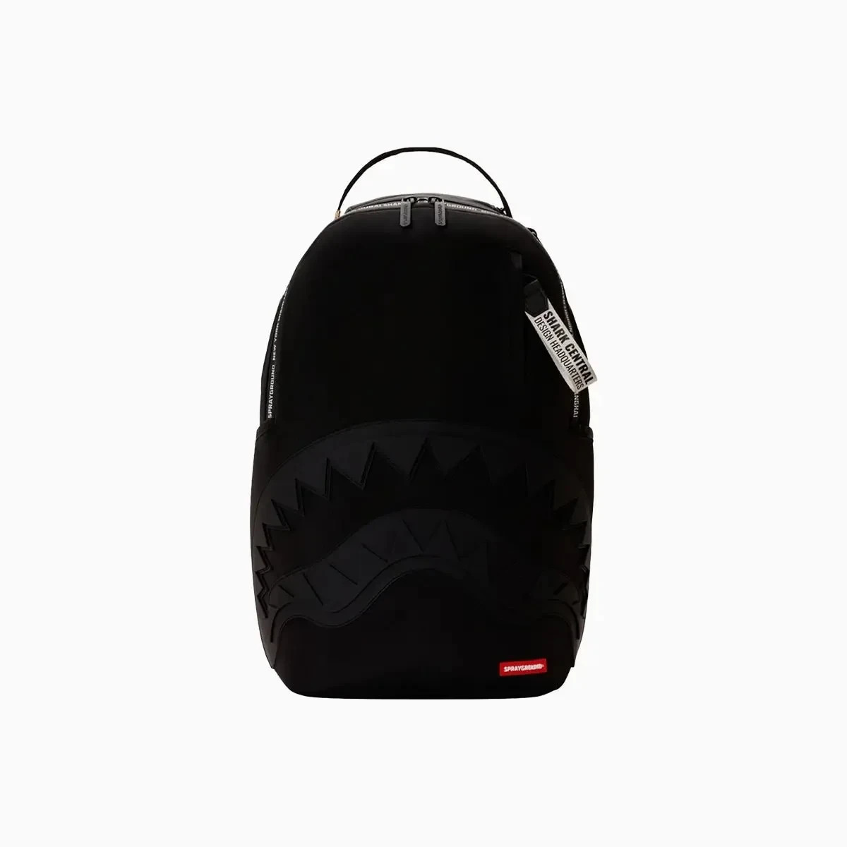 SPRAYGROUND LIMITED EDITION BACKPACK SHARK CENTRAL LOW KEY PRINTED ZIP BLACK