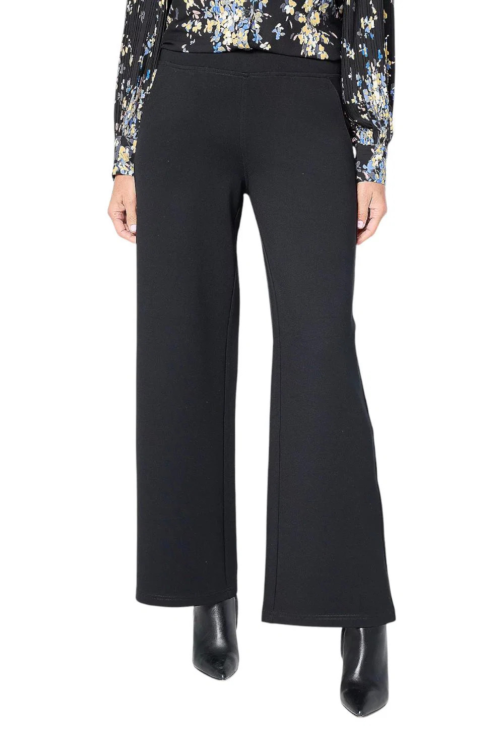 Belle by Kim Gravel Women's Perfect Ponte Pull-On Pant Black