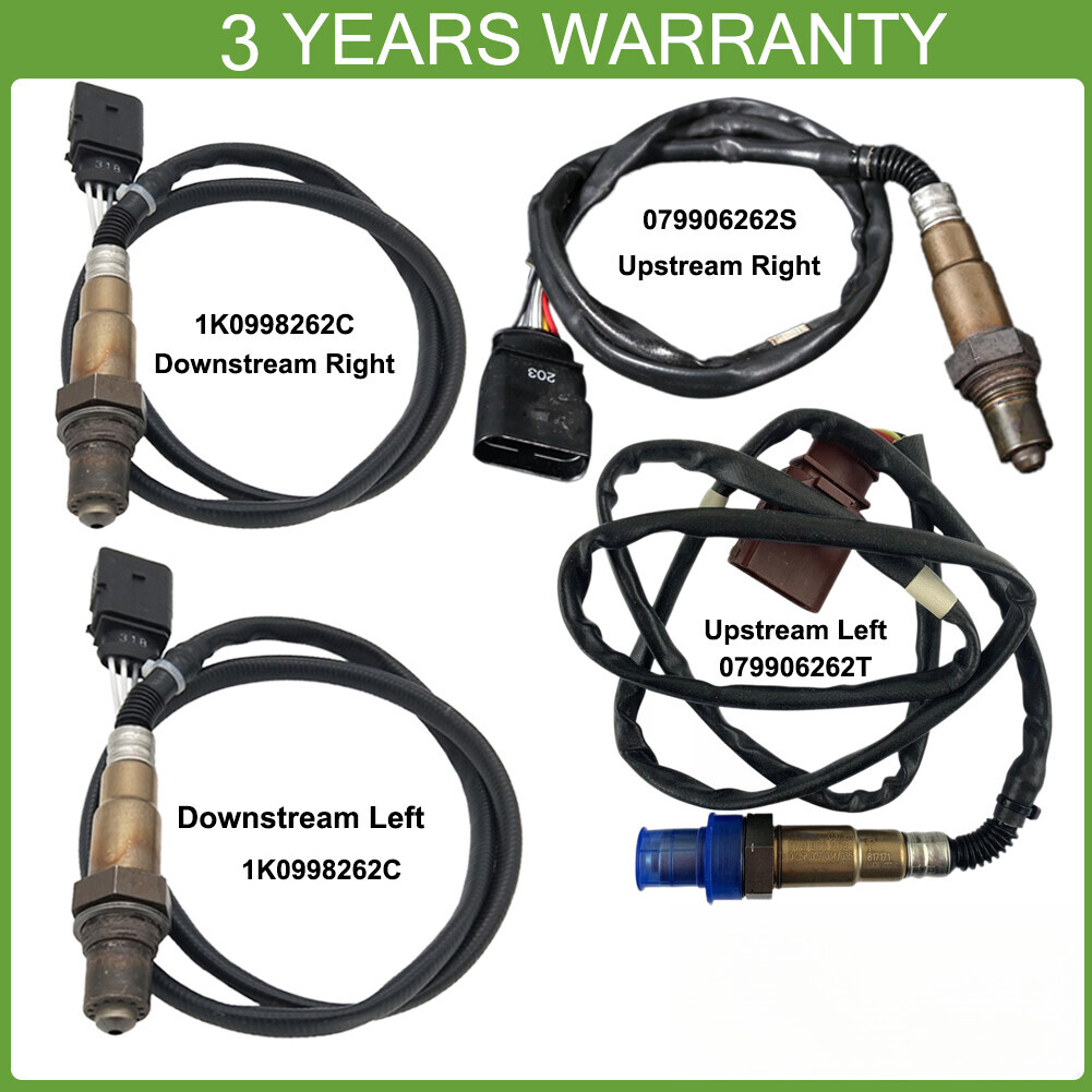 4X Up+Downstream Oxygen Sensor For VW Touareg 7P5 7P6 4.2 V8 FSI CGNA 2011-2018