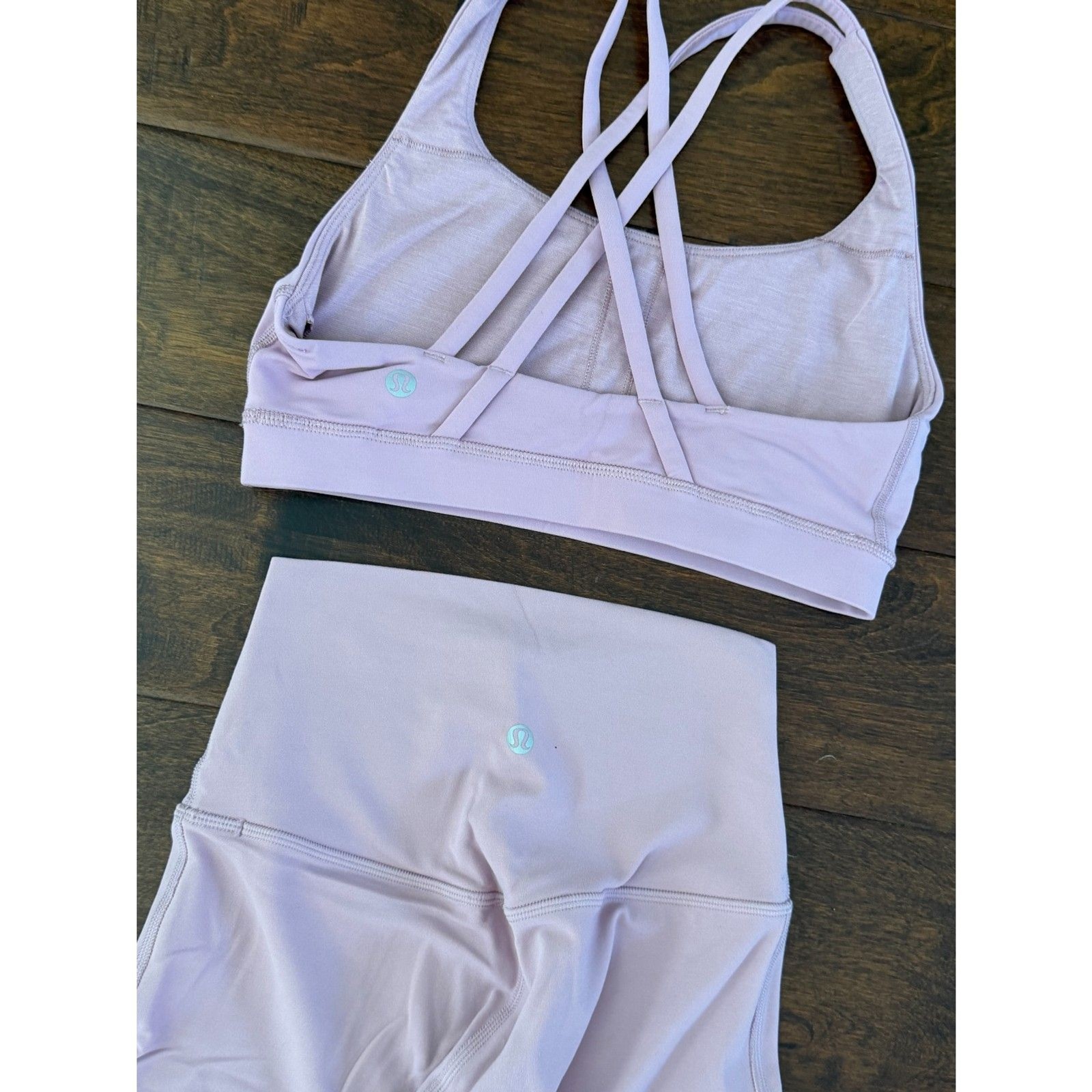 Lululemon Align Leggings + Energy Bra Lilac Matching Set Size 4 Sold Out Color