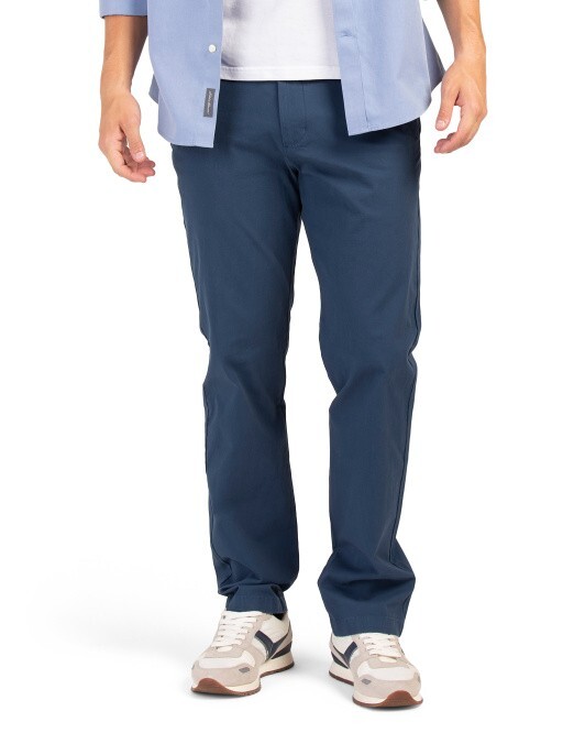 Men\'s DOCKERS Motion Chino Slim Pants Navy color