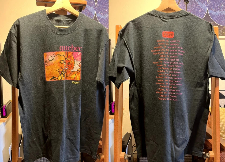 Ween Quebec Tour 2003 Vintage Concert Alternative Rock Graphic Unisex T Shirt