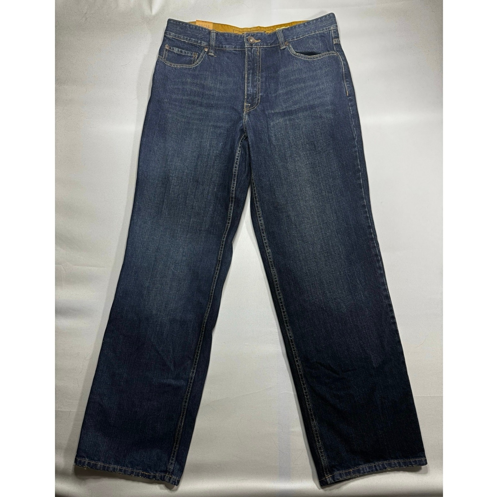 NWT Plugg Men\'s Mid Rise Loose Straight Fit Blue  Jeans - Size 36x34*