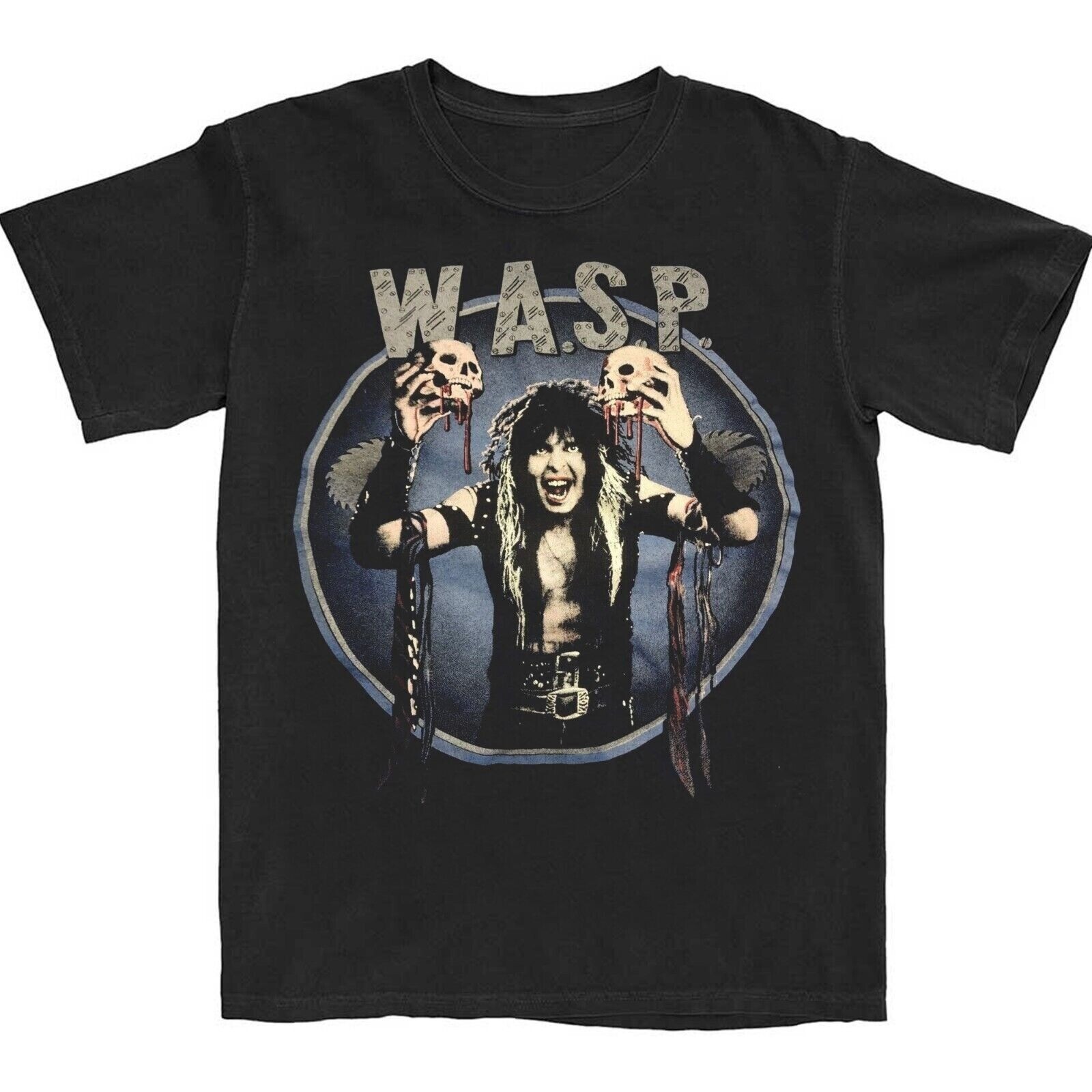 New Rare 80s W.A.S.P Band Gift For Fans Men T-Shirt